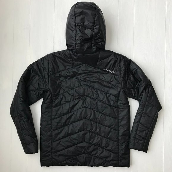 SPYDER Glissade Hoodie Puffer Jacket Coat Mens NWT - Picture 7 of 8